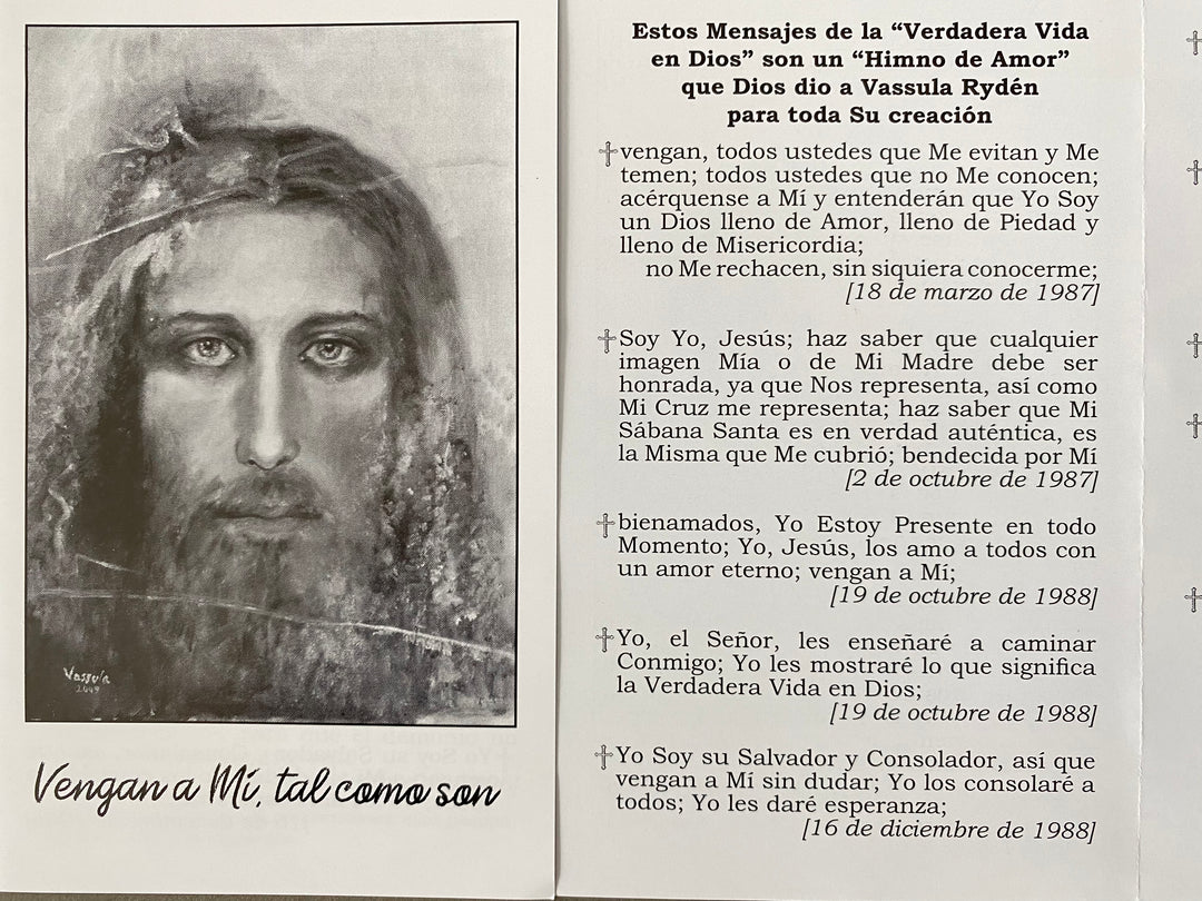 Spanish (Español) “Come To Me As You Are” 100 copies in a pack Evangelizing Pamphlets