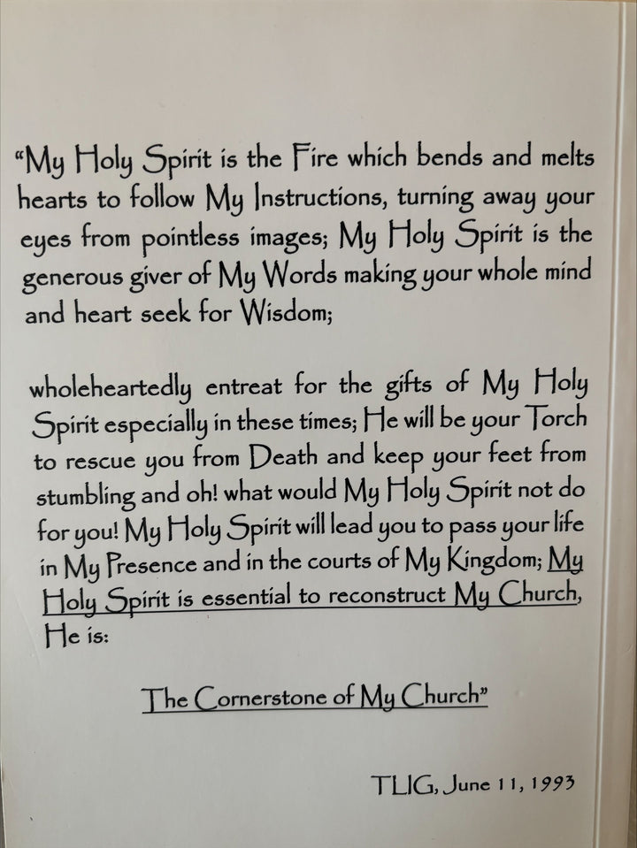 "Fire Of Love" Extracts on The Holy Spirit from True Life in God Messages