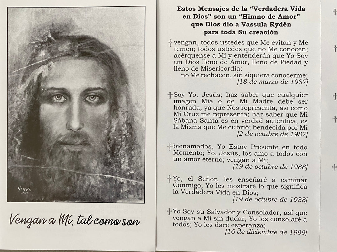 Spanish (Español) “Come To Me As You Are” 100 copies in a pack  Evangelizing Pamphlets
